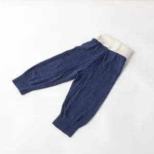 Blue and White Wool Pants