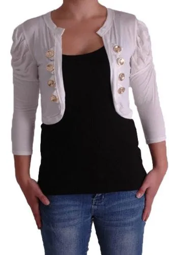 Celeste Military Open Front Cardigan