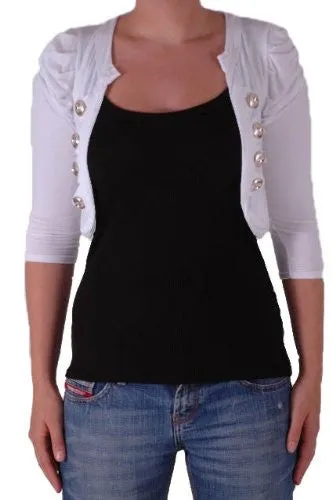 Celeste Military Open Front Cardigan