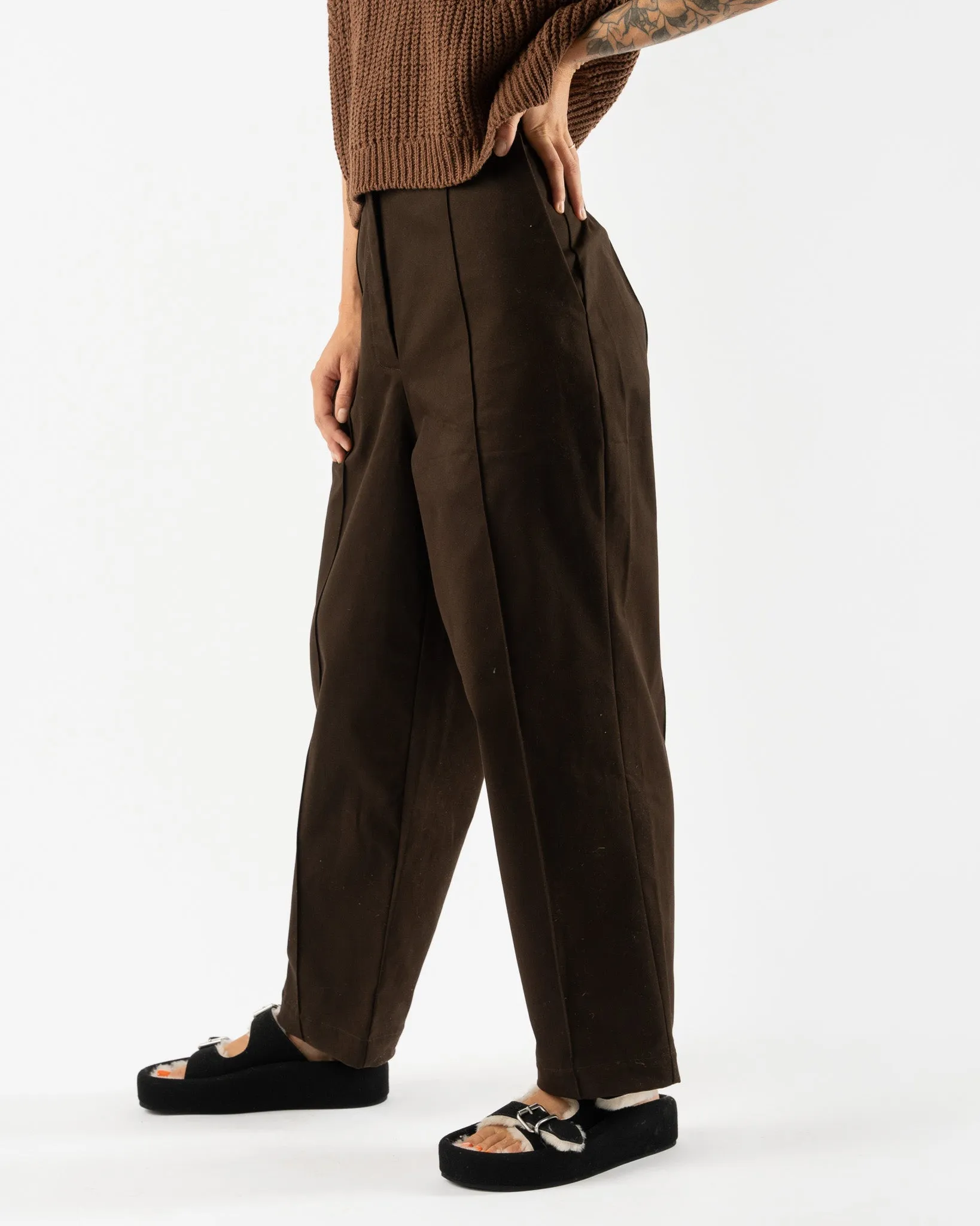 Cordera Soft Cotton Seam Pants in Java