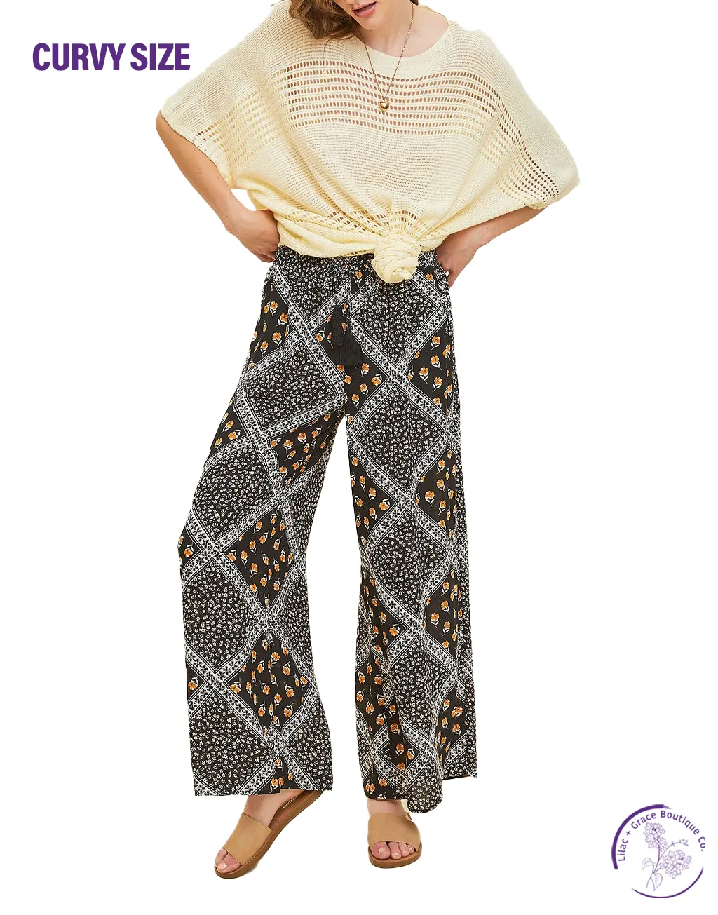 Curvy Gypsy Soul Wide Leg Pants