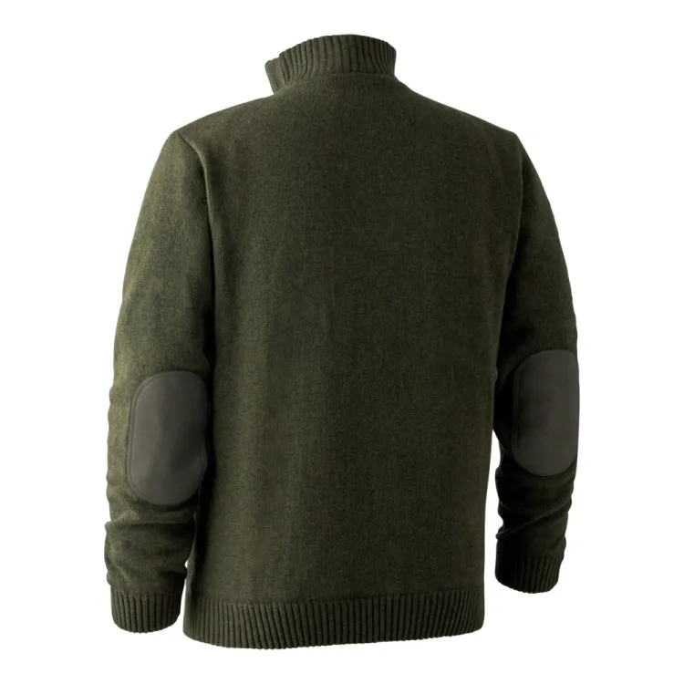 Deerhunter Carlisle Knit Stormliner Sweater - Green Melange