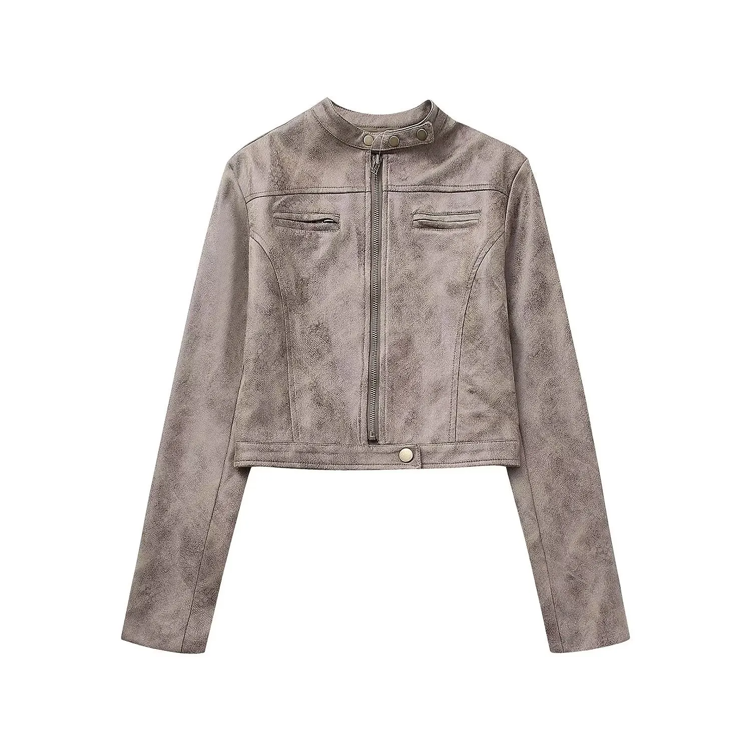 Emma Vintage Brown Leather Jacket