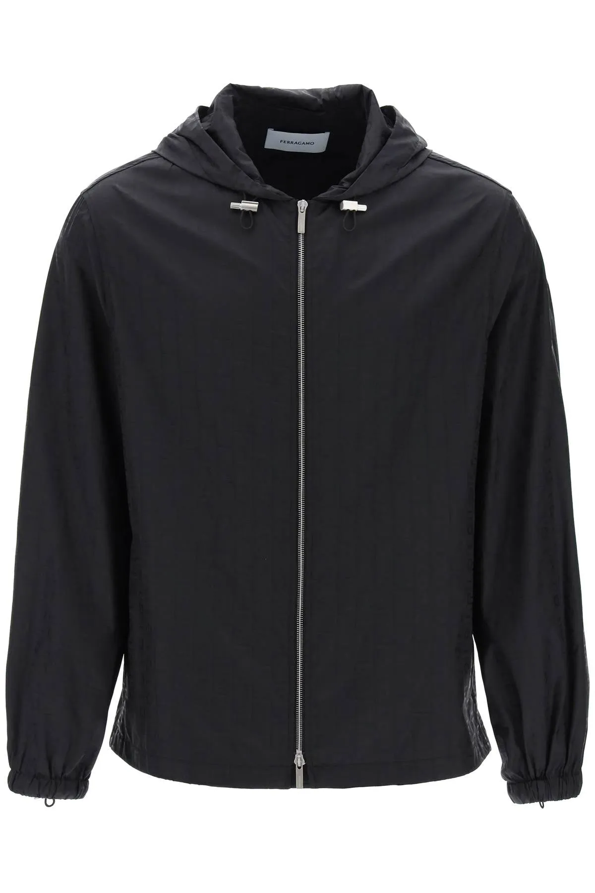 Ferragamo Logo Nylon Windbreaker Jacket