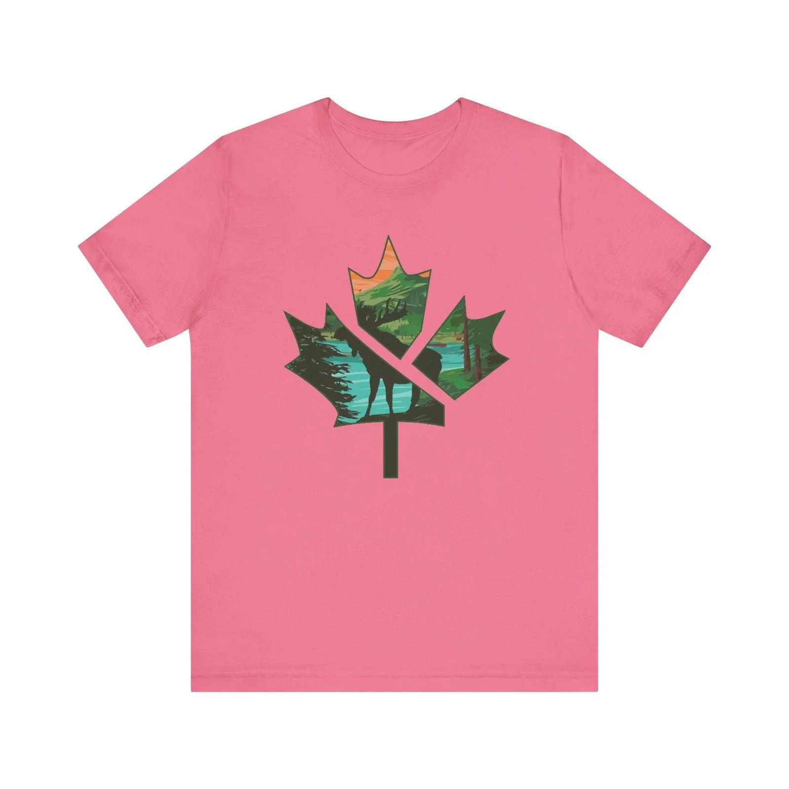 Flower Nature in Maple Leaf T Shirt