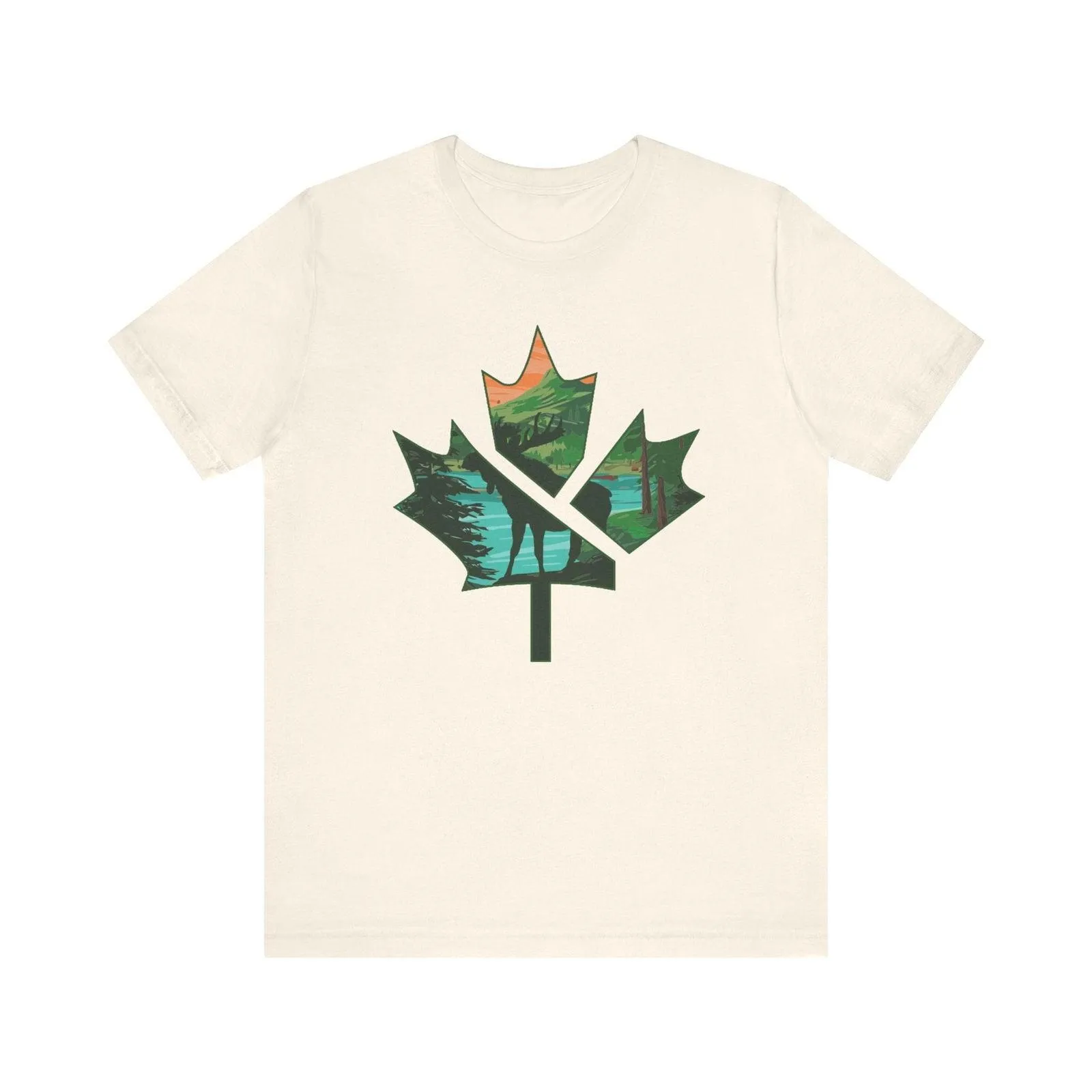 Flower Nature in Maple Leaf T Shirt