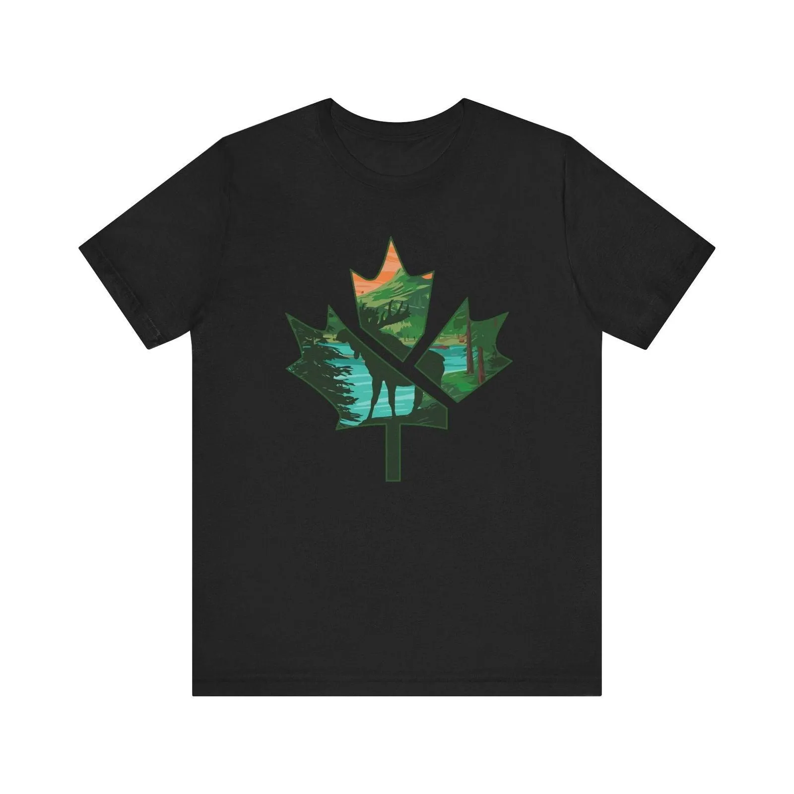 Flower Nature in Maple Leaf T Shirt