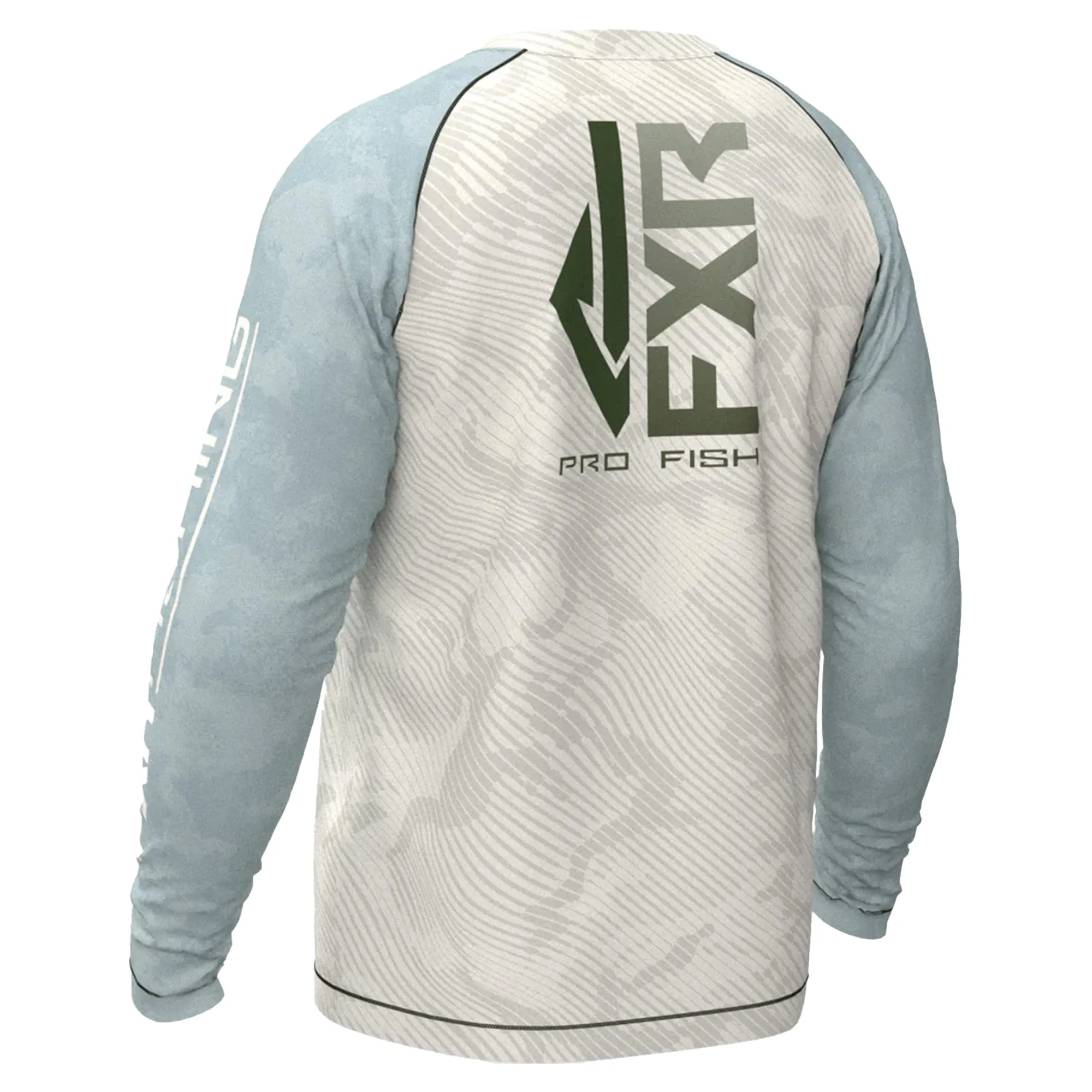 FXR 212086-0151-10 M Derby Air UPF Longsleeve Tee Lightweight Sunshield Bone Ice Camo -