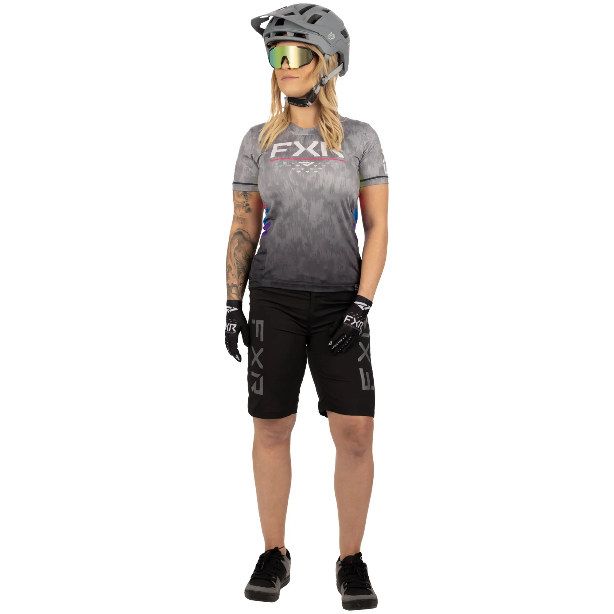 FXR ProFlex UPF Short Sleeve Jersey T-Shirt Grey Fusion