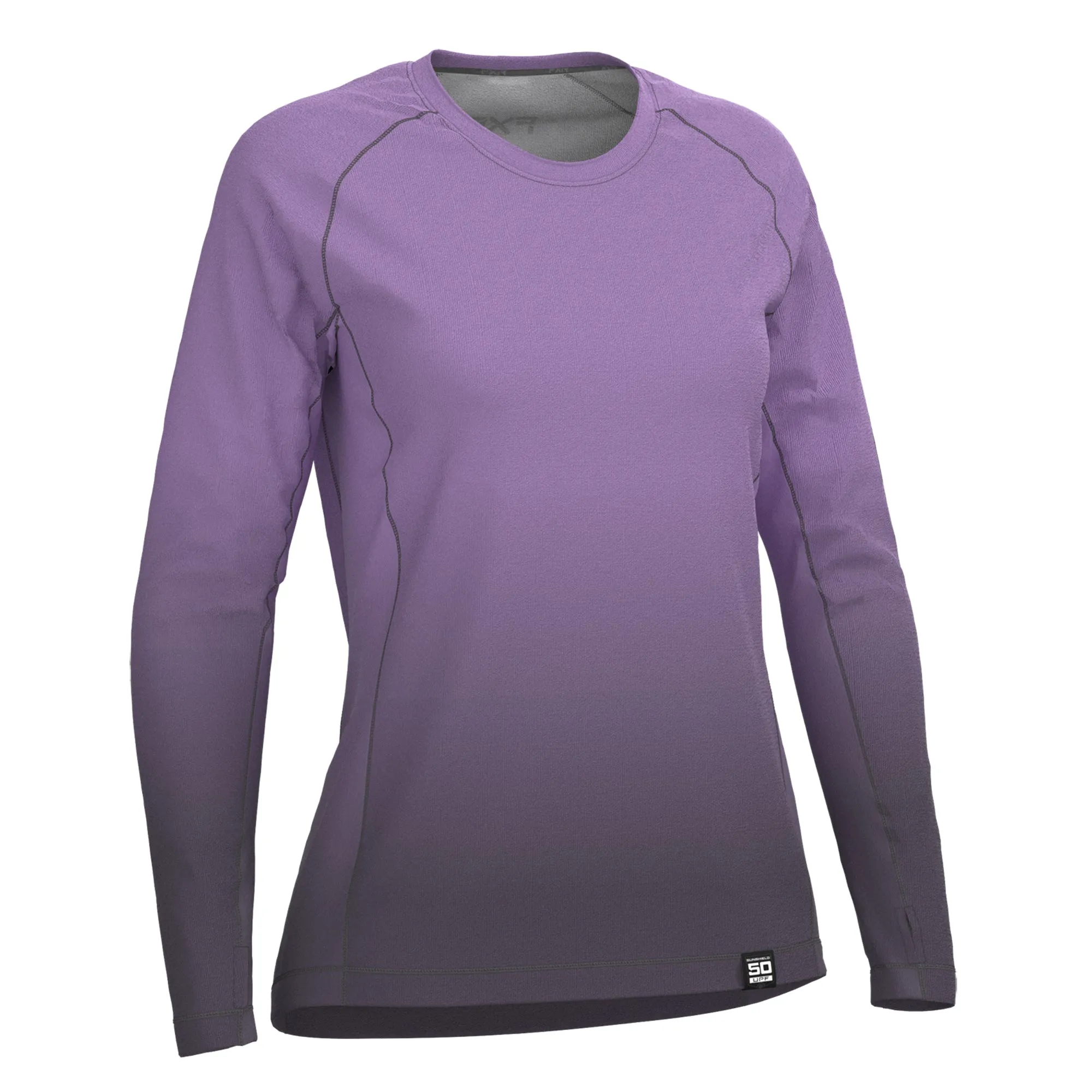 FXR Womens Attack UPF Longsleeve T-Shirt Lavender Fade Purple