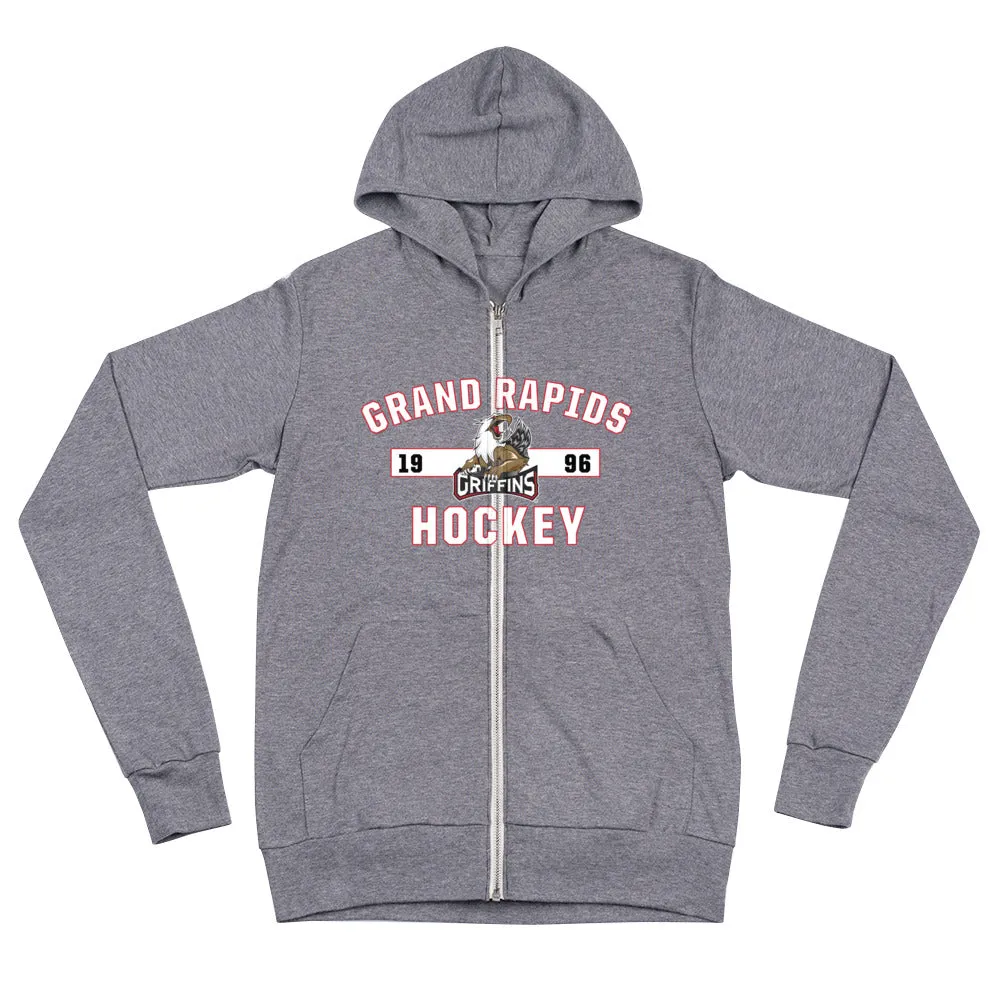 Grand Rapids Griffins Adult Established Full Zip Hoodie