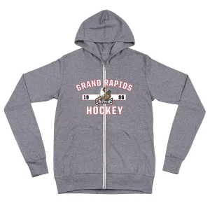 Grand Rapids Griffins Adult Established Full Zip Hoodie