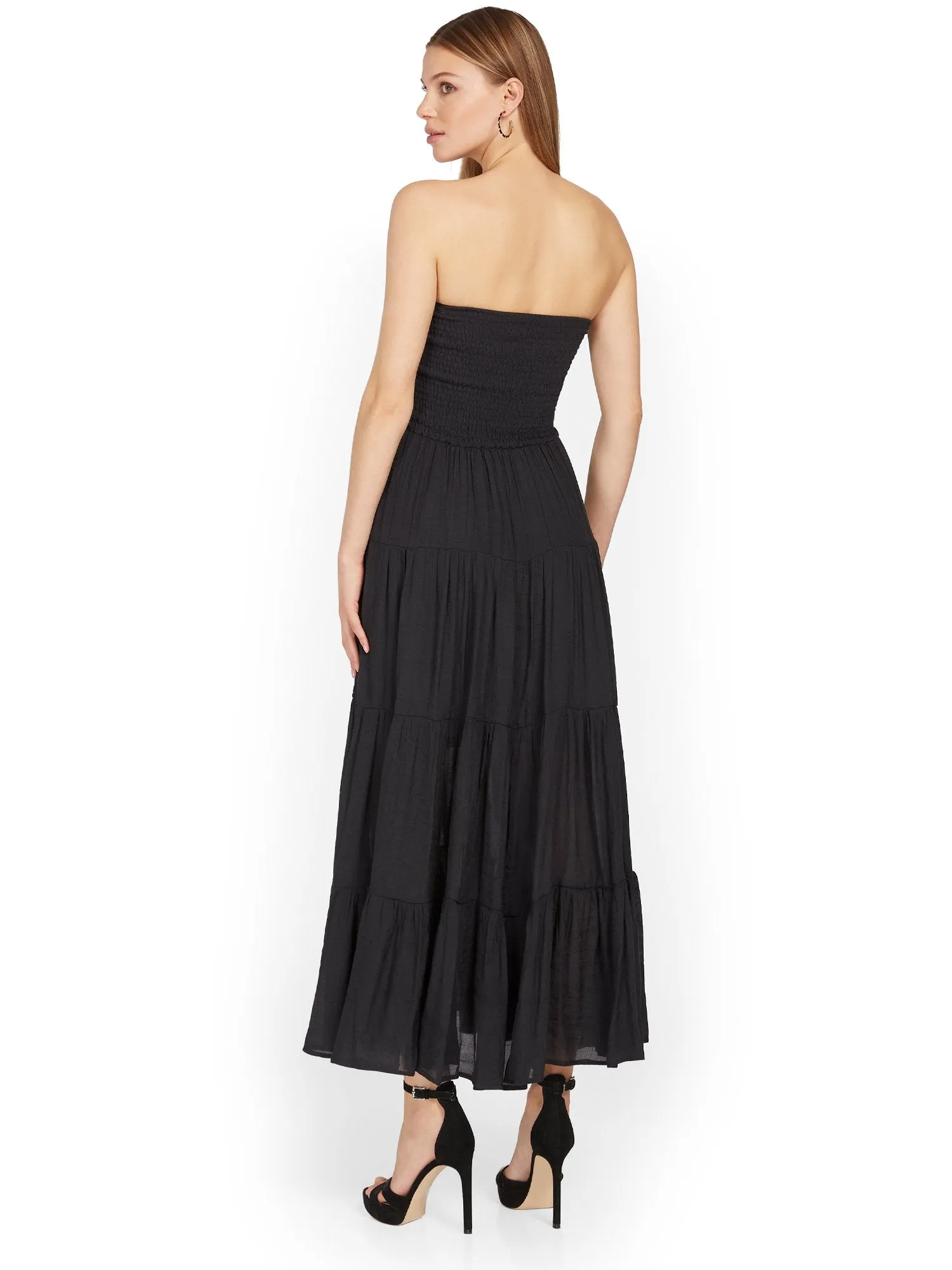 Hyfve Strapless Tiered Midi Dress - Brands We Love