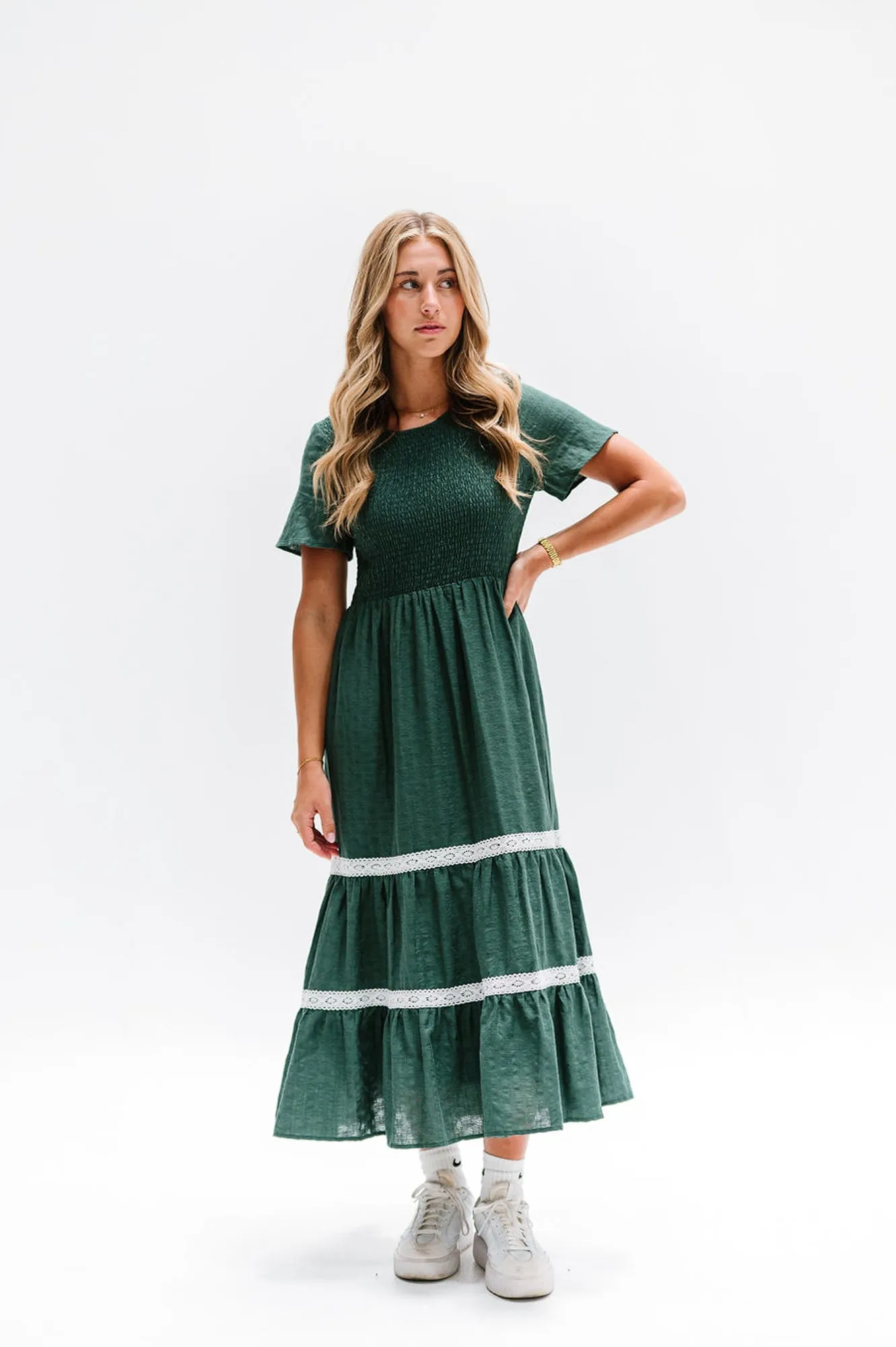 Isla Dress in Green