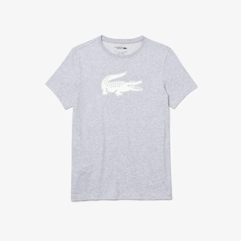 Lacoste Men's SPORT 3D Print Crocodile Breathable Jersey T-shirt