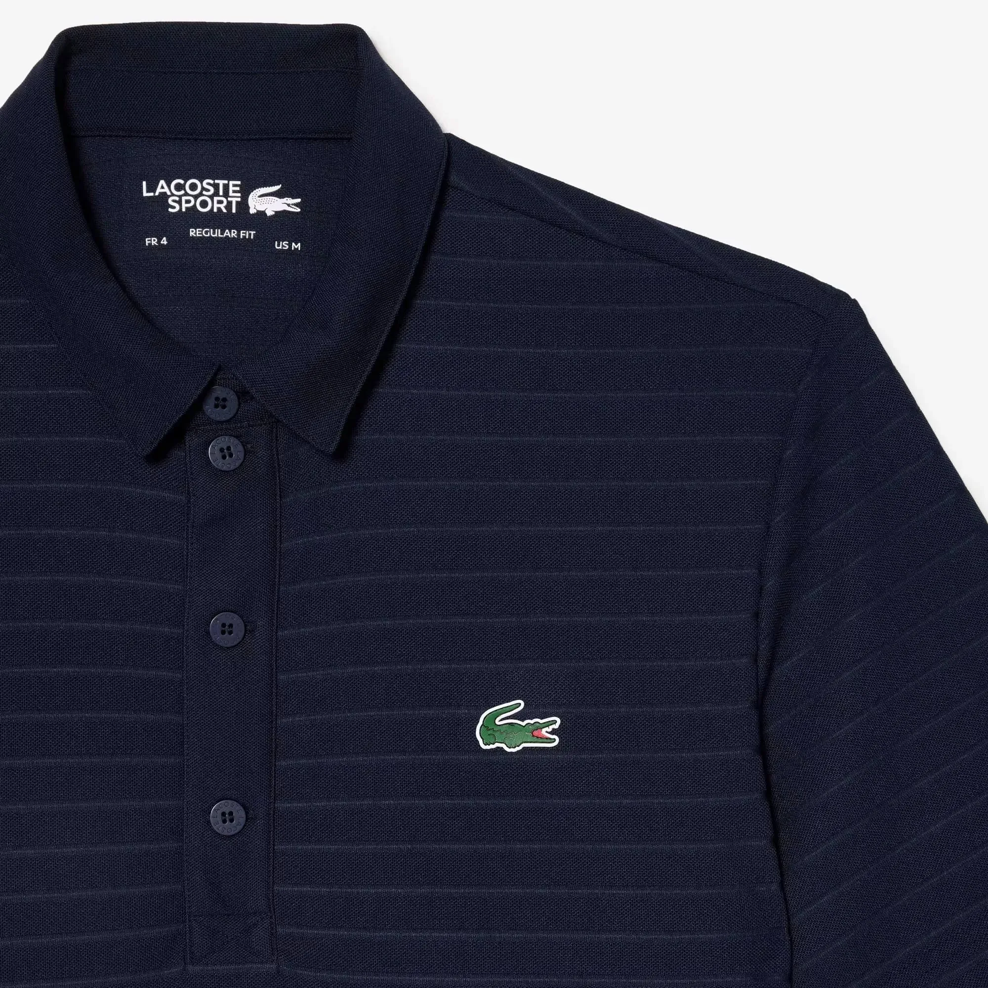 Lacoste SPORT Textured Breathable Golf Polo