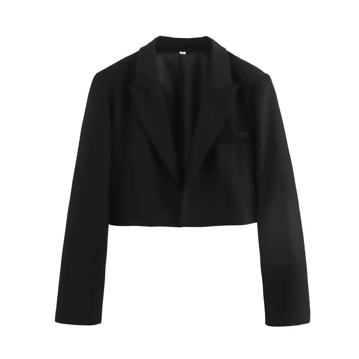 Lapel Buckle-free Short Slim Suit Jacket