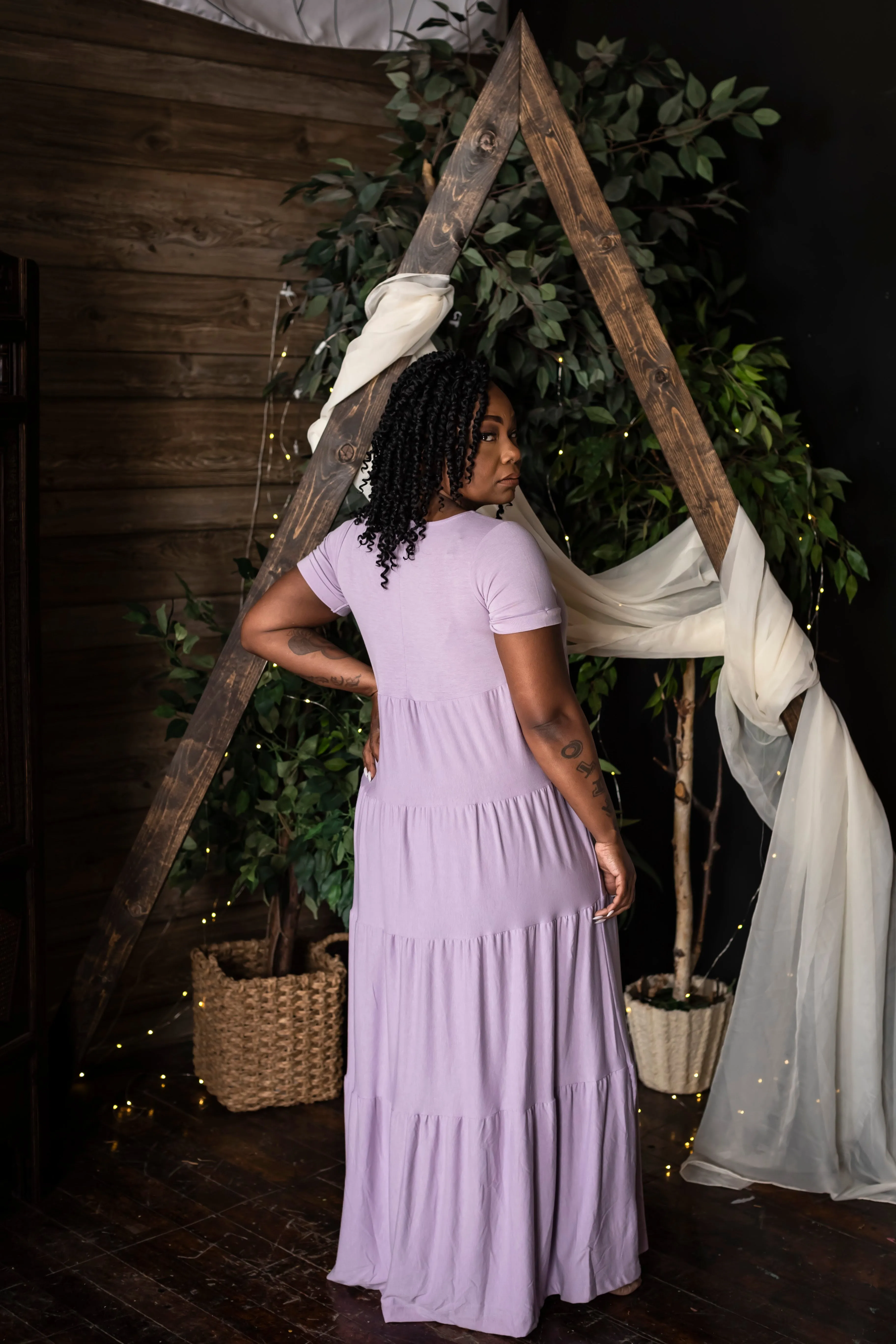 Lavender Tier Dress