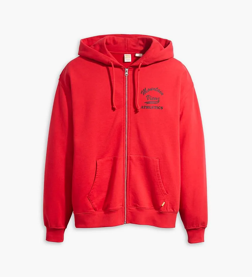 Levi's Gold Tab Zip-up Sweatshirt, red