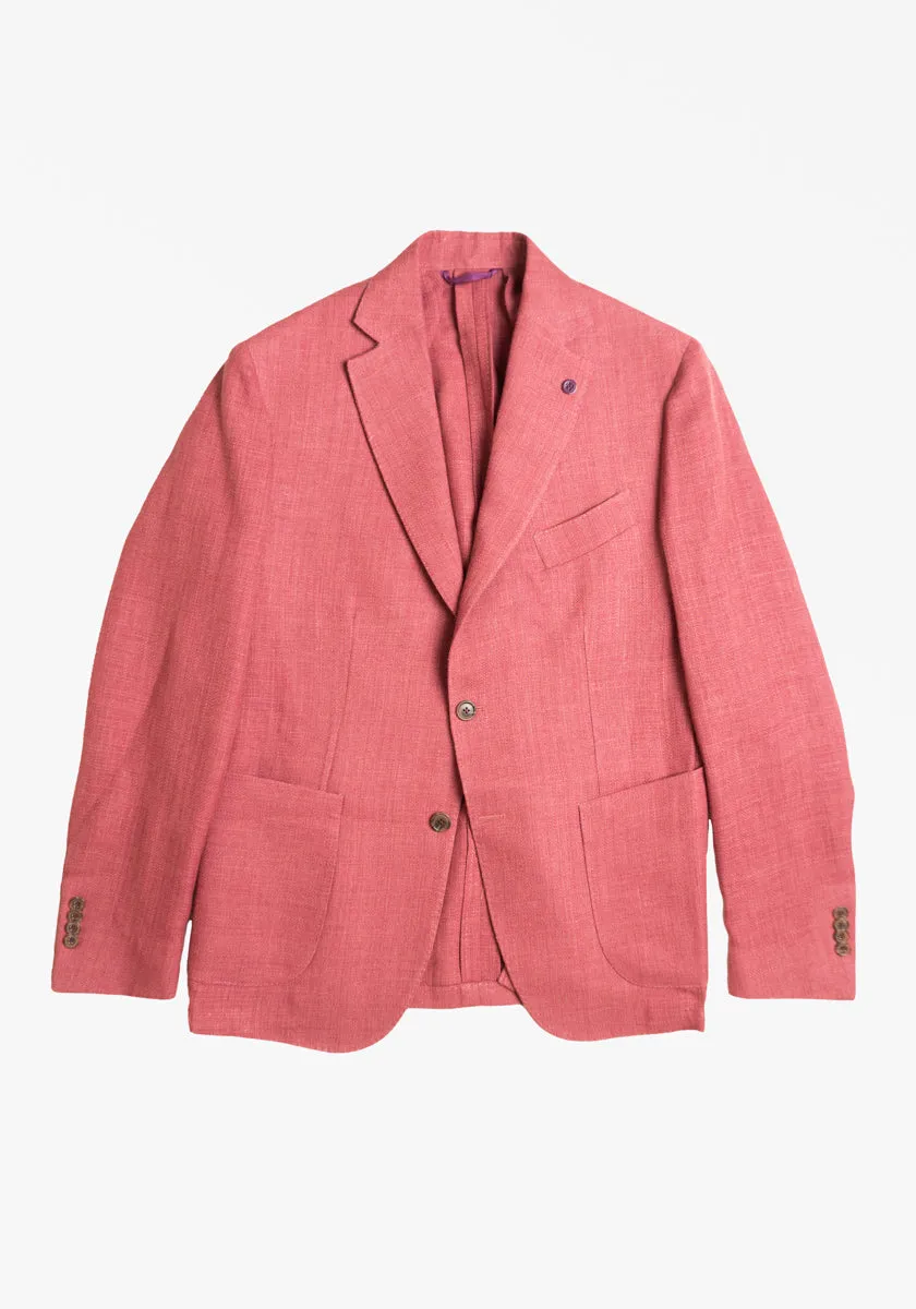 Linen Blend Basketweave Sport Coat