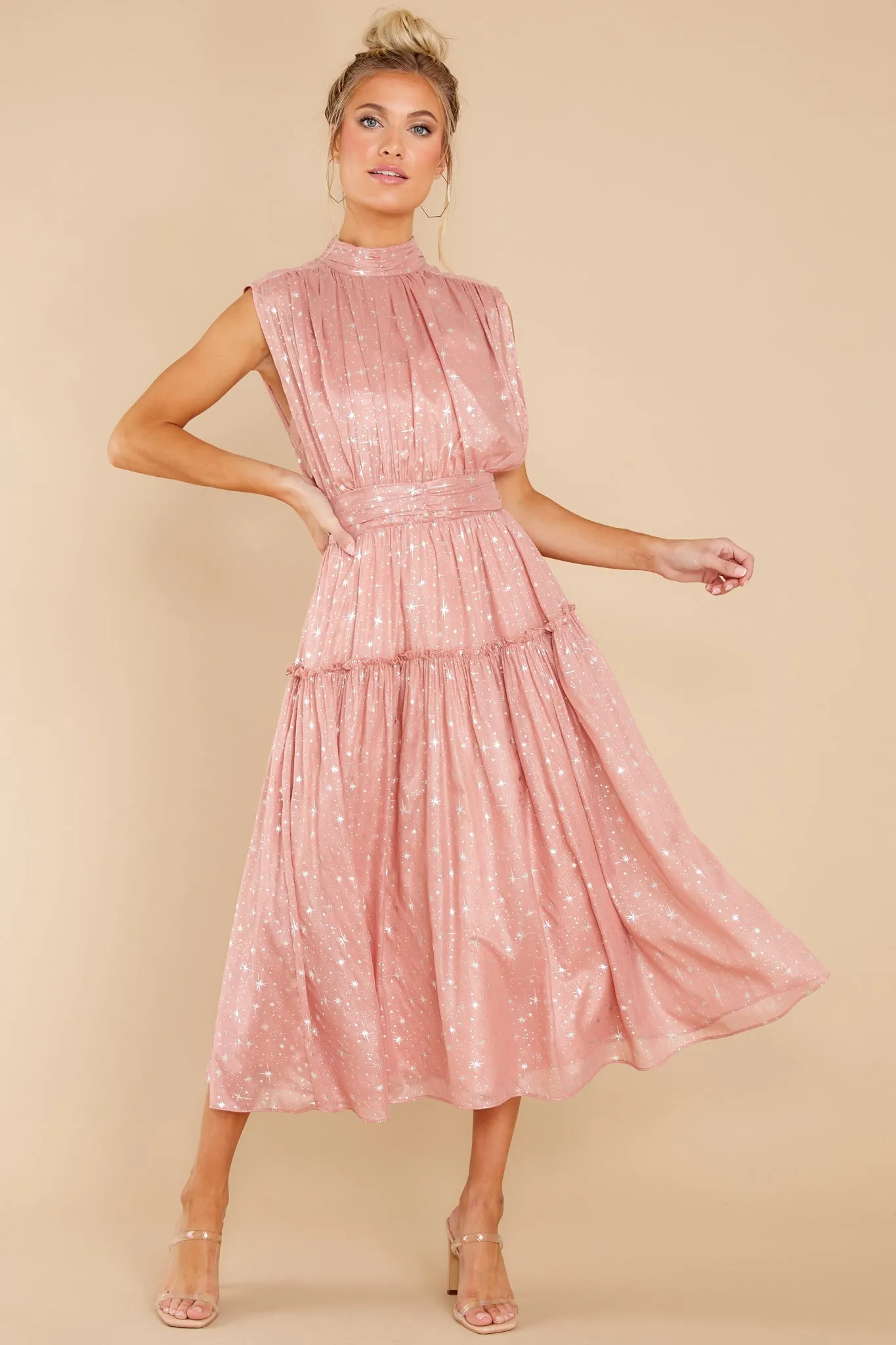 Magical Moments Rose Midi Dress