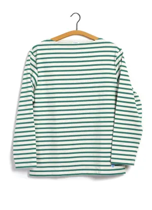 MARINE NATIONALE | Striped T-shirt | Ecru Grass