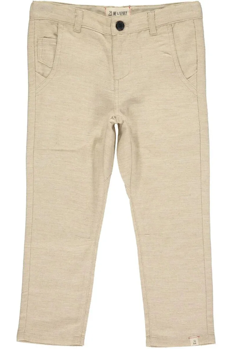 Me & Henry Beige Soft Cotton Pants