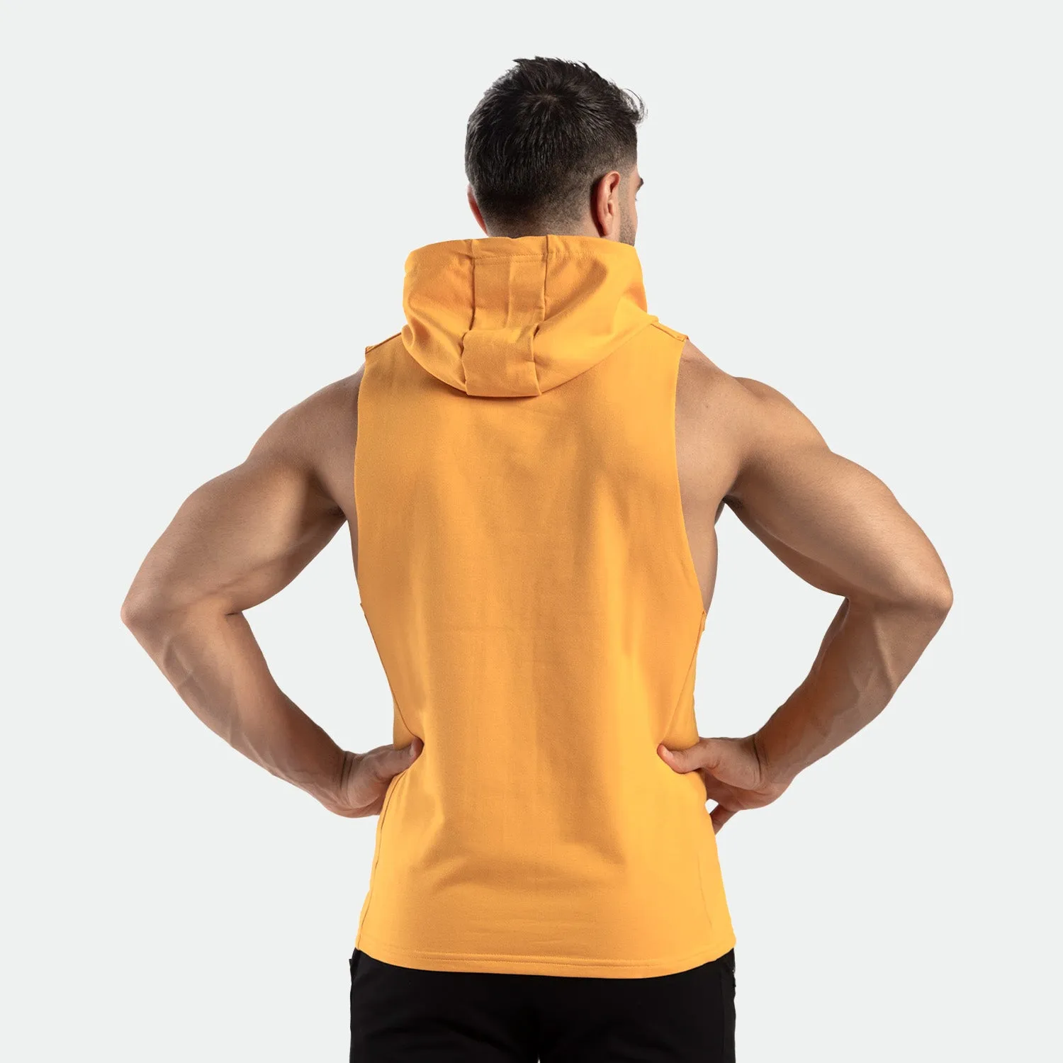 MEN CREED HALF HOODIE (GOLDEN-GLOW-ORANGE)