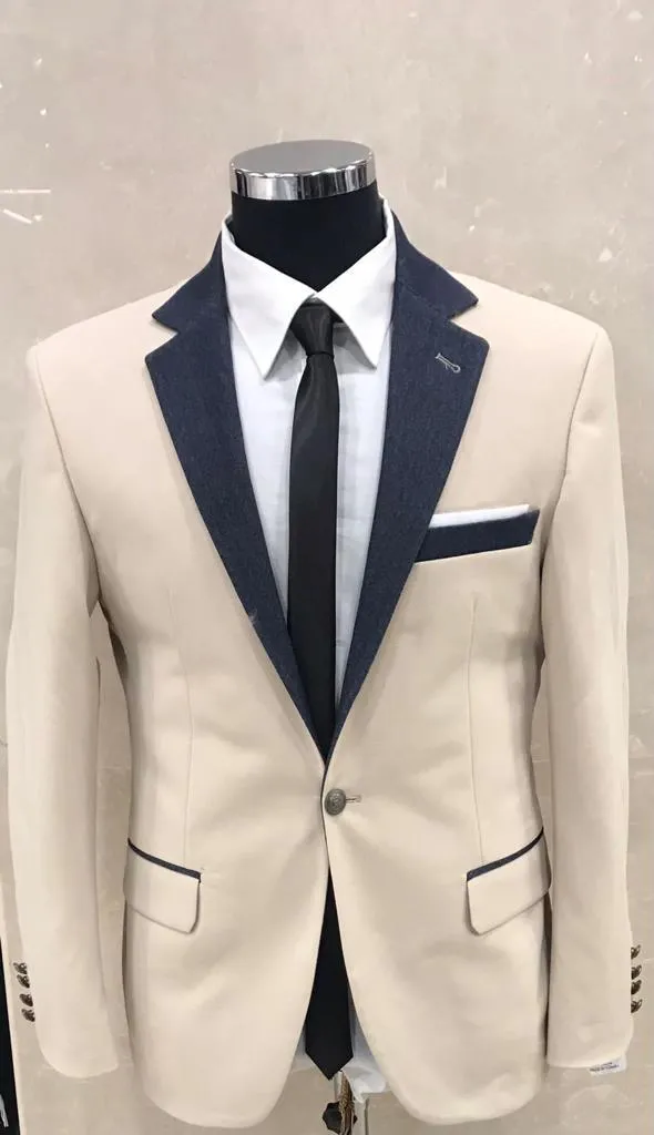 Men's Blazer Slim Fit Two Tone European | 5006