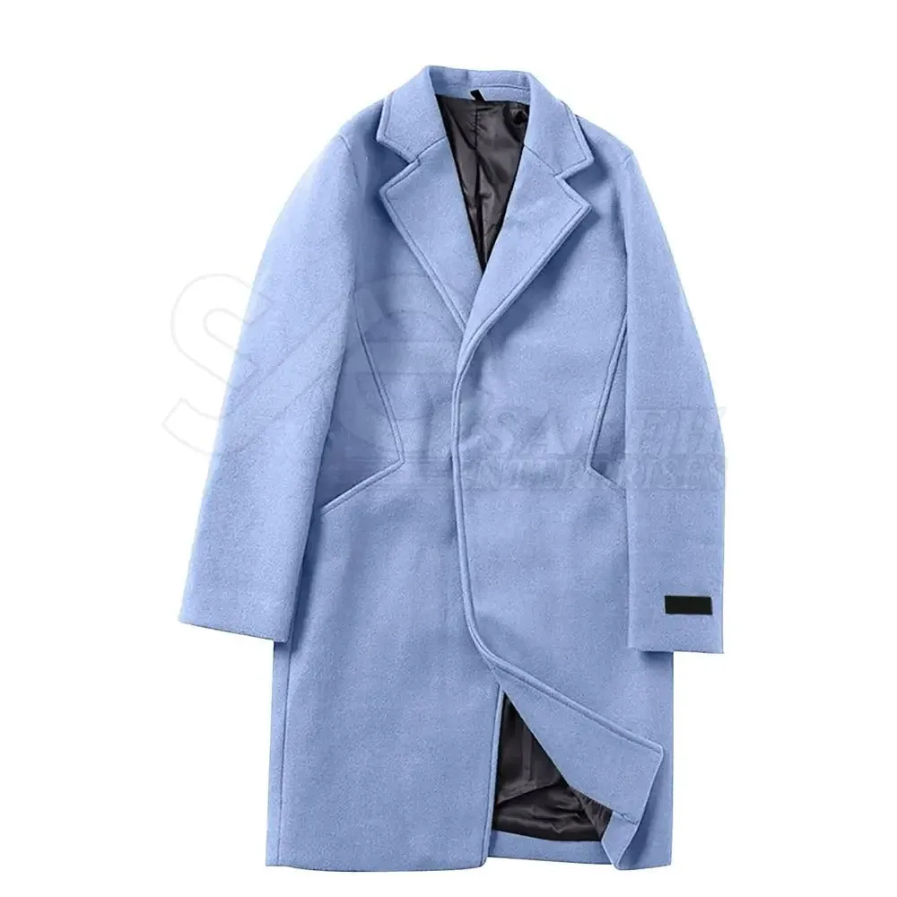 Men's Fashion Trench Coats Casual Solid Jacket Windbreakers Winter Warm Overcoat | 1211MF3