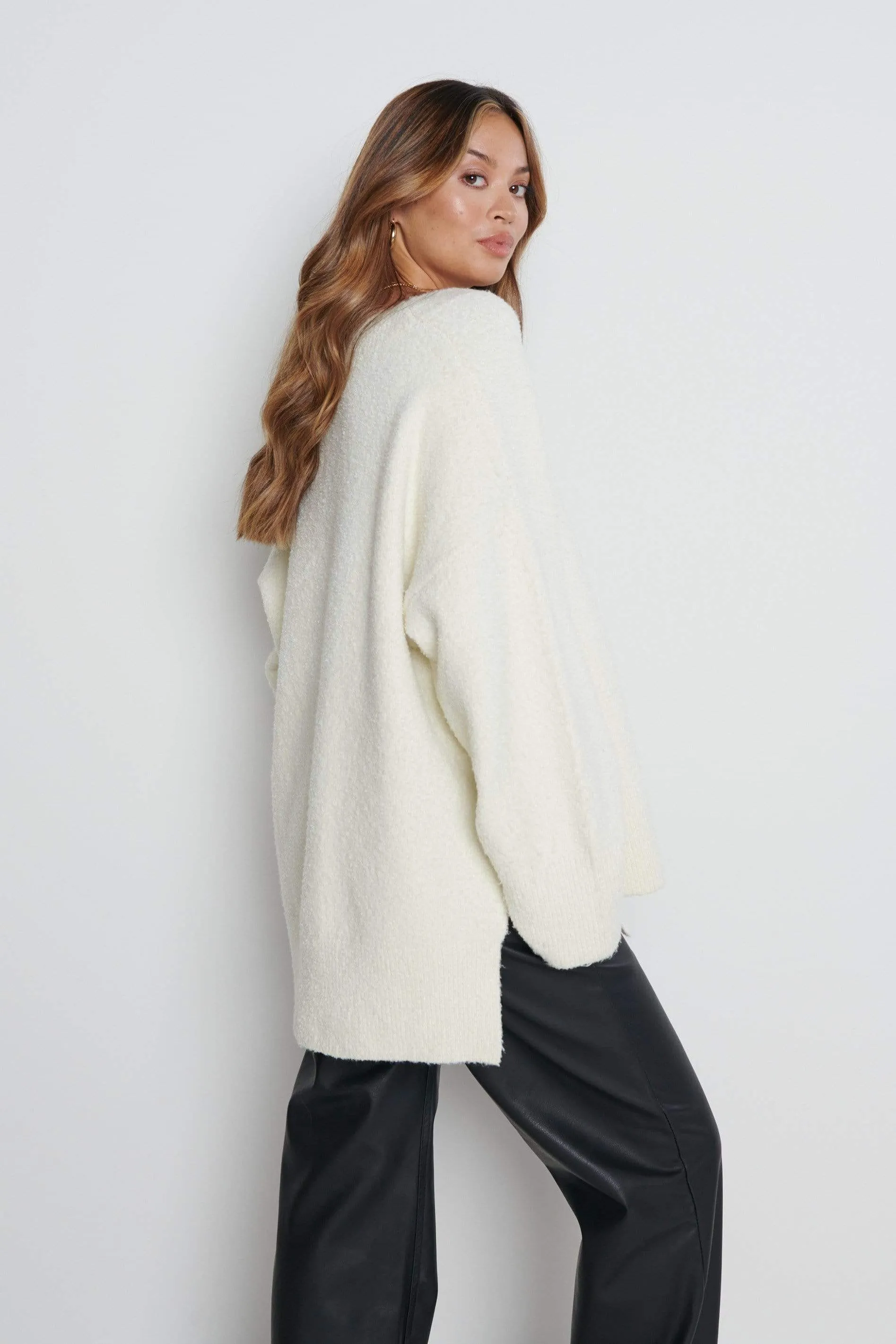 Myla Oversized Jumper - Cream