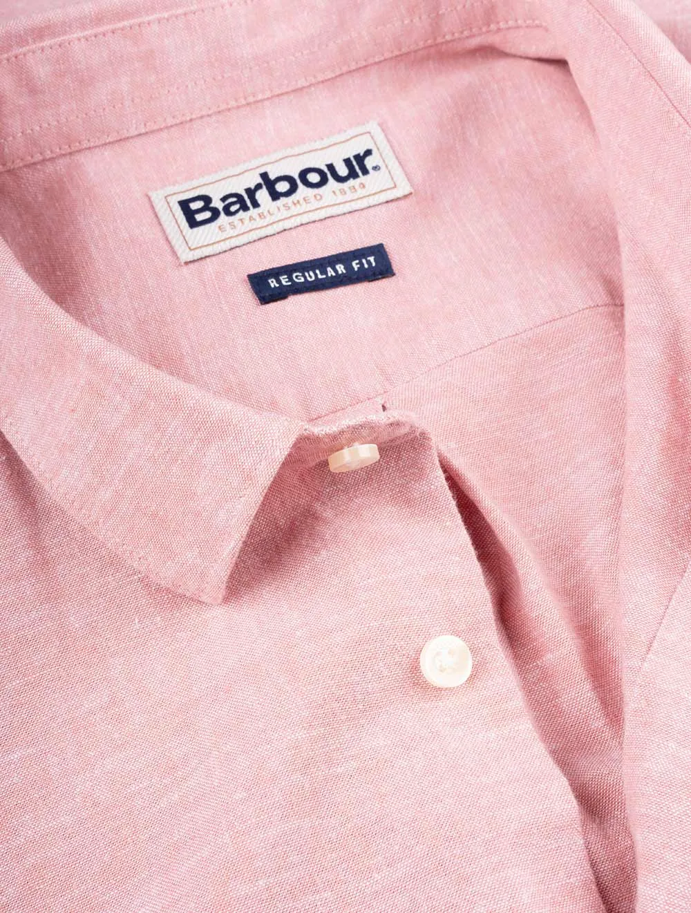 Nelson Short Sleeve Summer Shirt Pink Clay