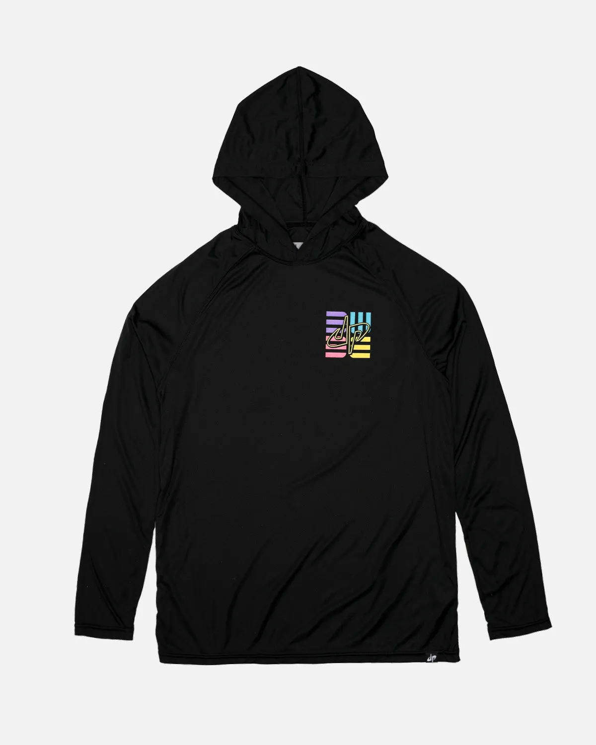 Neon Champ Lightweight Performance Hoodie (Black)