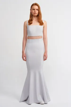 Nu High-Waisted Mermaid Skirt Ice