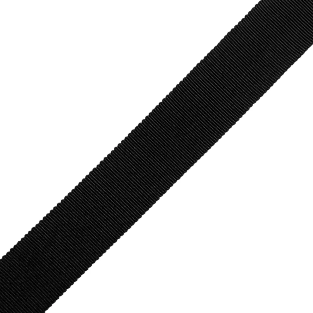 Petersham Ribbon - Black (50 yard Roll)