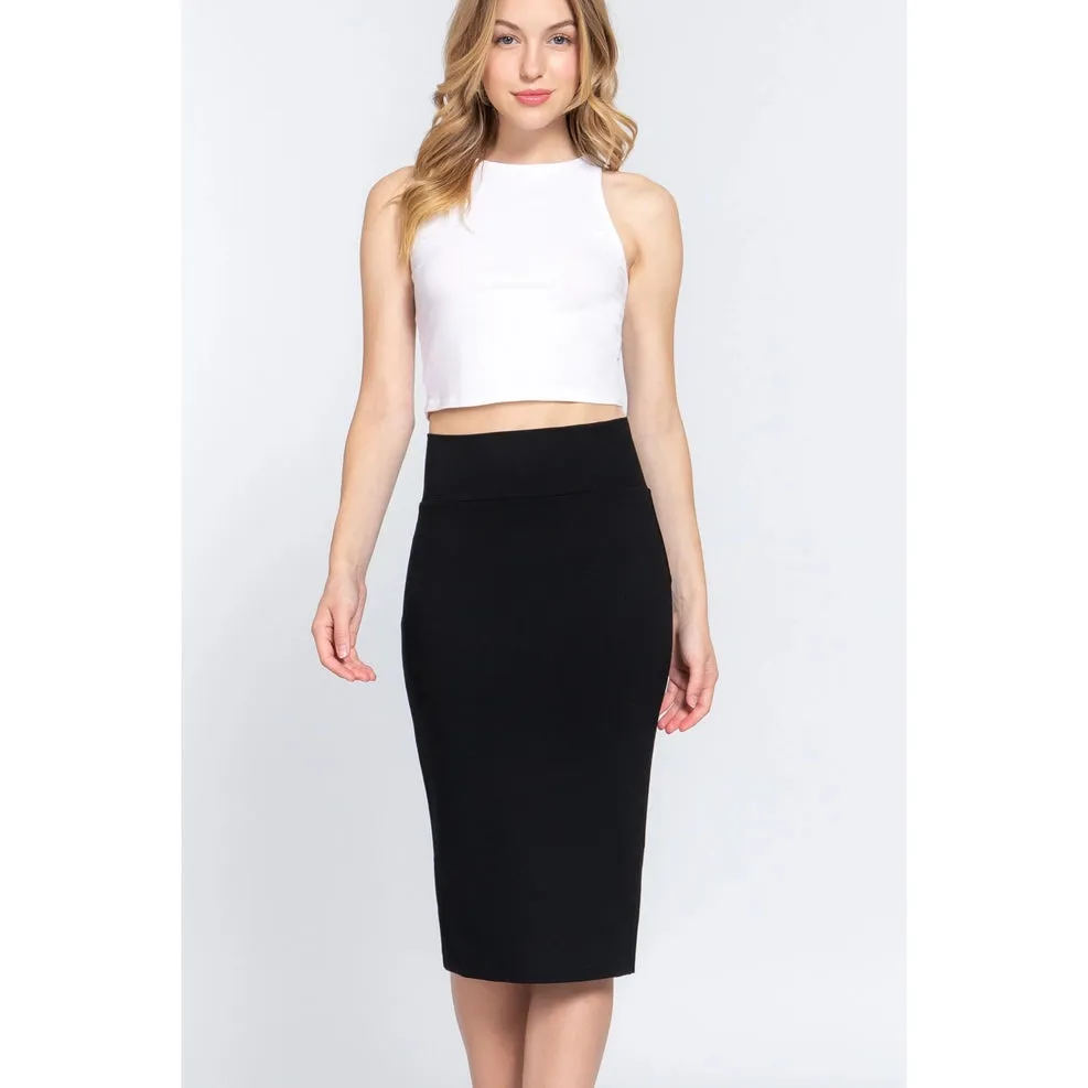 PONTE MIDI SKIRT