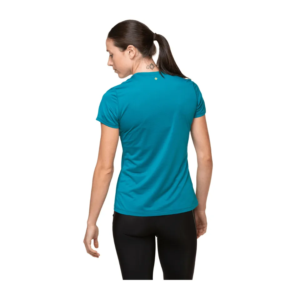 Ronhill Women's Tech Short Sleeve Tee in Marine/Acid AW24