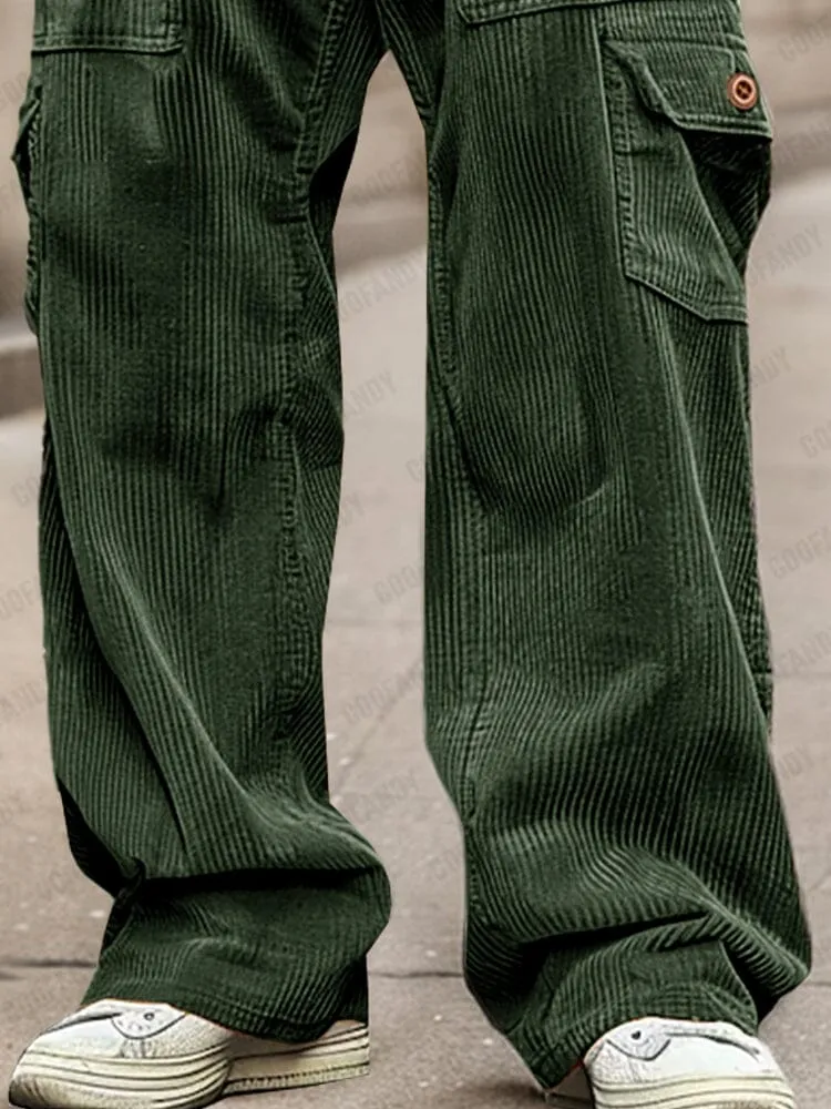 Soft Corduroy Cargo Pants