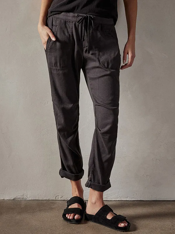 Soft Drape Utility Pant in Carbon Pigment