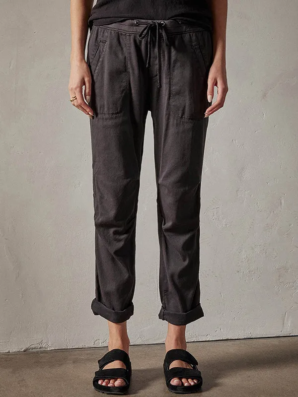 Soft Drape Utility Pant in Carbon Pigment