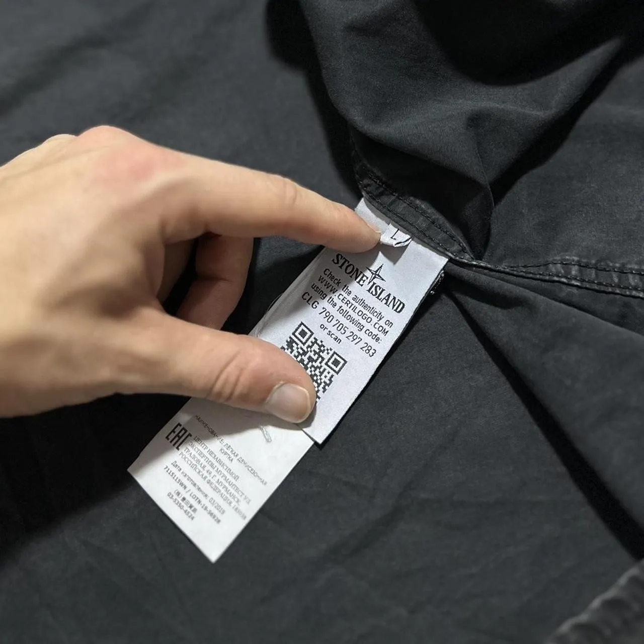 Stone Island Black Side Pocket Overshirt