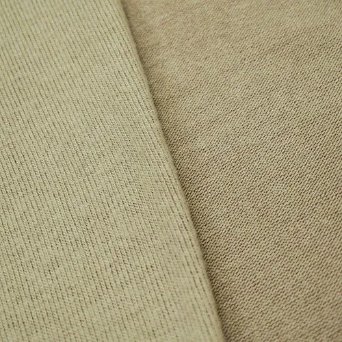 Taupe Beige Brushed Jersey Knit Fabric