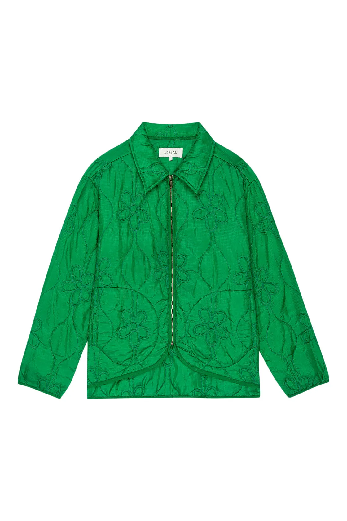 The Great Daisy Quilted Jacket in Dill