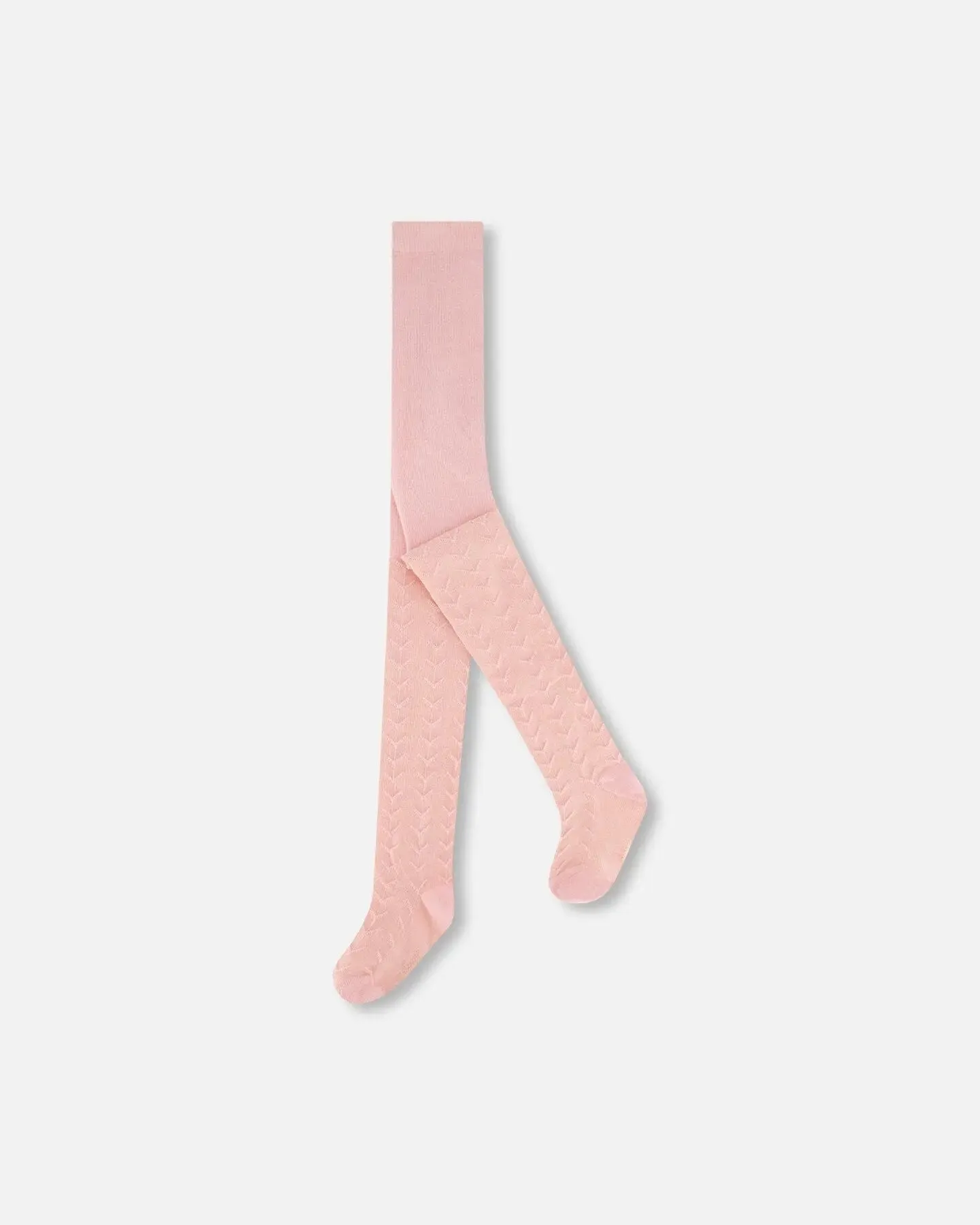 Tonal Jacquard Tights Light Pink