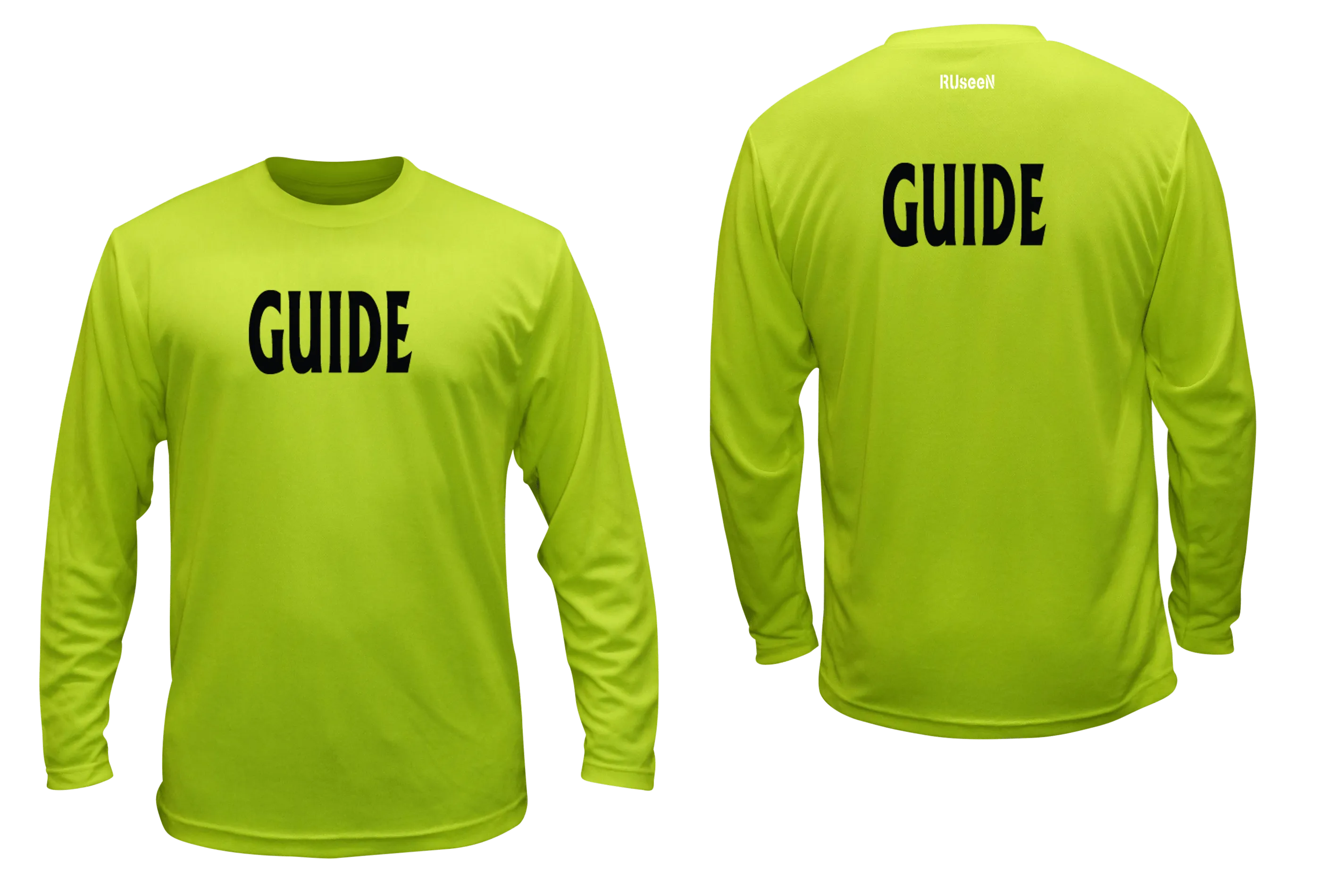 Unisex GUIDE Long Sleeve Shirt - Reflective or Black Text