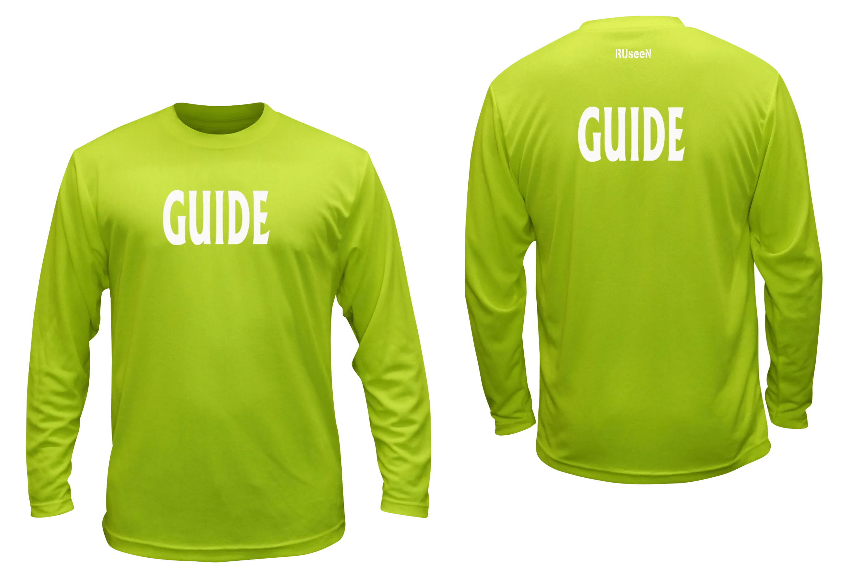 Unisex GUIDE Long Sleeve Shirt - Reflective or Black Text