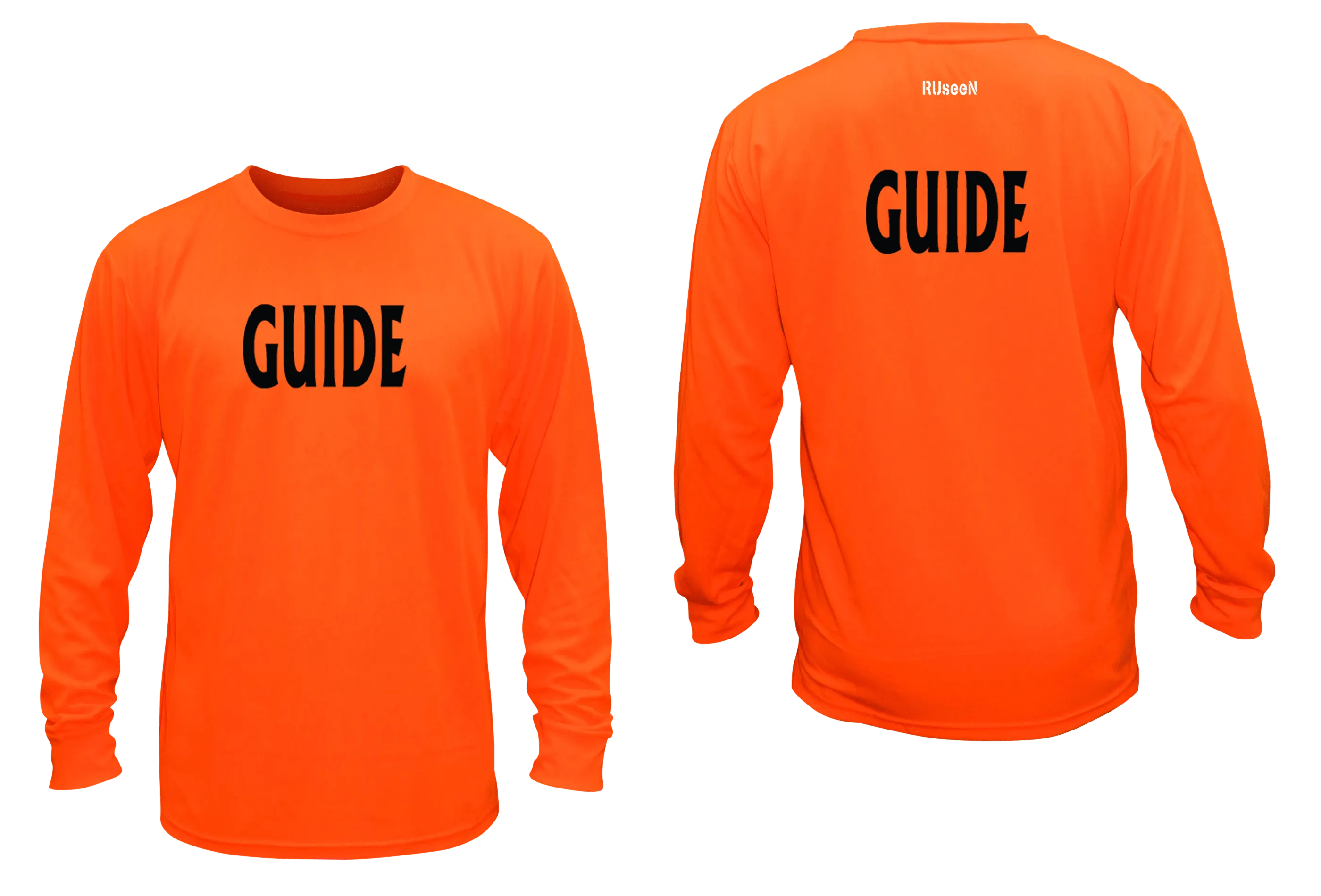 Unisex GUIDE Long Sleeve Shirt - Reflective or Black Text