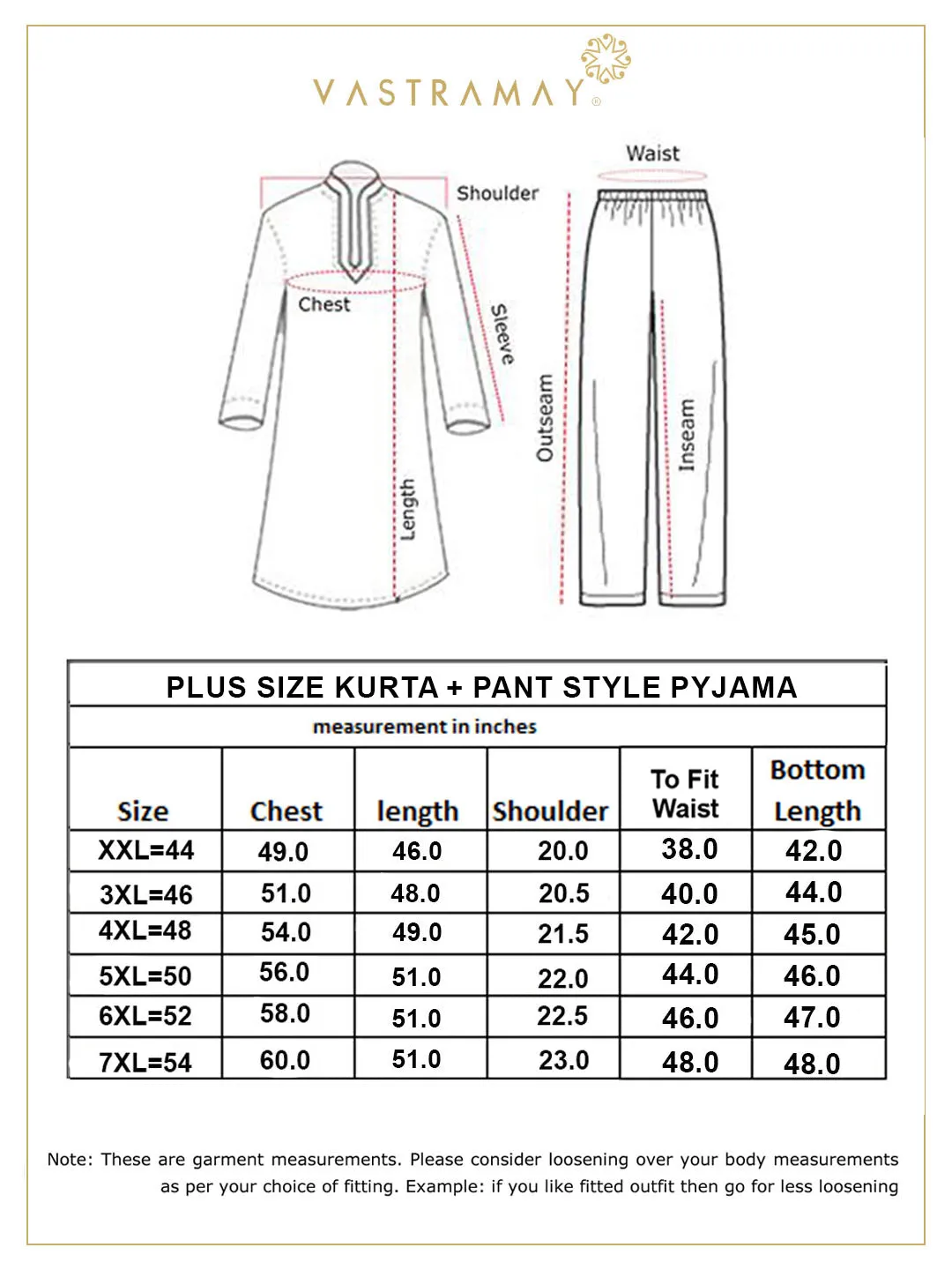 VASTRAMAY Mustard Cotton Kurta and Pyjama Set