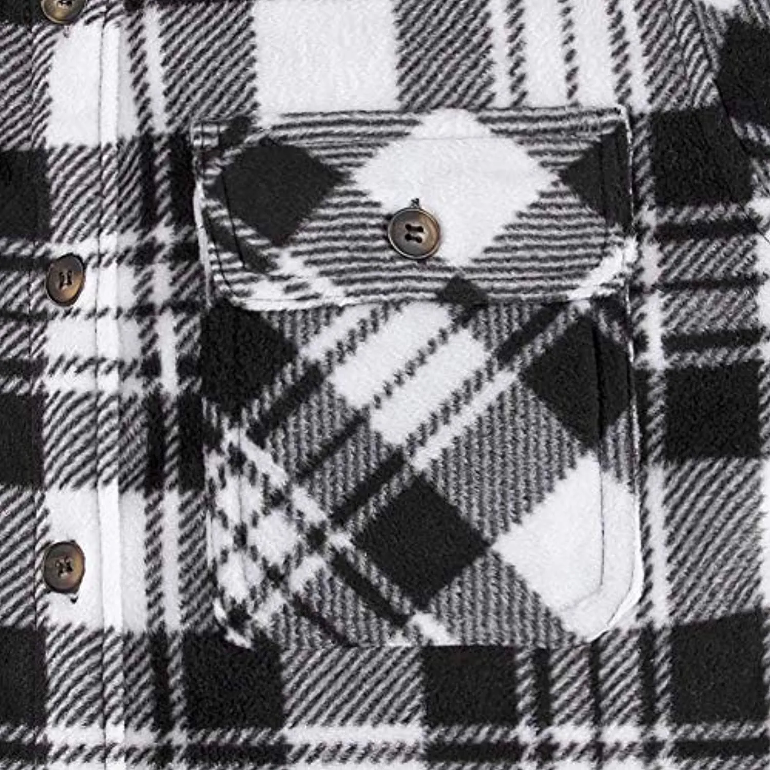 Women's Sherpa Lined Throughout Shirt Jacket Button Up Plaid Jacket