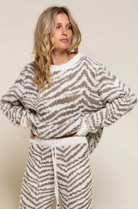 Zebra Lounge Sweater